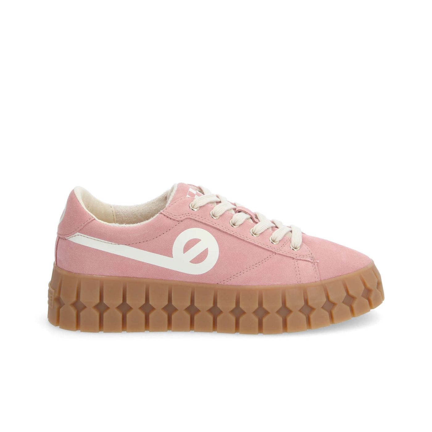 PLAY SNEAKER W - SUEDE/PRINT - PINK/OFF WHITE